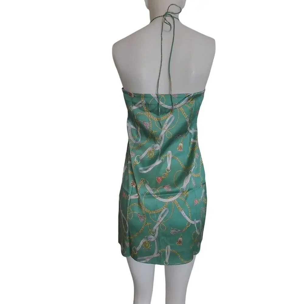 SER.O.YA Farah silk mini dress size Medium NWT Revolve brand - Picture 3 of 9